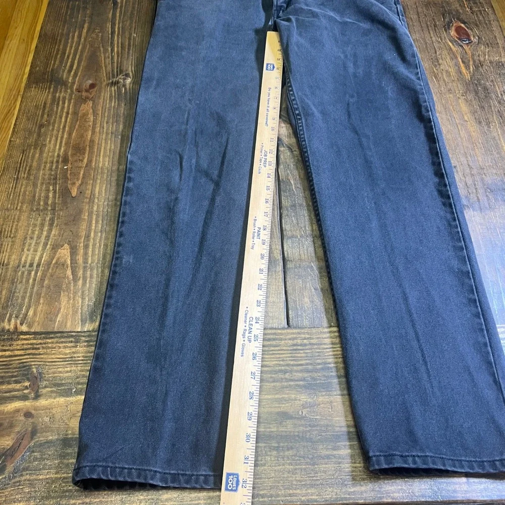 Levis‎ 505 Regular Fit Jeans Mens 36x34 Faded Black Straight Leg Denim Pants
